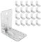 ZPH MARK Winkelverbinder - Winkel Metall - Stahlwinkel verzinkt - Winkel Weiss - Bauwinkel - Sturmwinkel - Winkelblech Montagewinkel Eisenwinkel - Winkelverbinder 90 x 90 x 65 x 2,5 mm 20 Stück