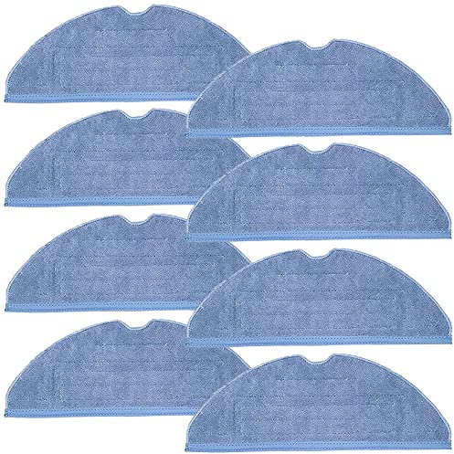 8 Pack S7 Vacuum Mop Replacement Pads for Xiaomi Roborock S7 Roborock S7+ Roborock S7 MaxV Roborock S8/S8+ Roborock S7 MaxV Plus Roborock T7S T7 Plus T7S Plus Robot Vacuum,8 Pack Microfiber Mop Pads