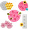 WACH AUF 5 Stück Fondant Formen Silikon 3D Hummel und Blume Fondantformen Tier Biene Fondant Silikonform Schokoladenform für SüßIgkeiten Kuchen Diy Dekorative Backwerkzeuge
