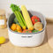 Starnearby Lavatrice per Frutta e Verdura a Batteria, Purificatore per Alimenti Cestino, Macchina per la Pulizia della Frutta e della Verdurade, Depuratore per Frutta e Verdura, Riso