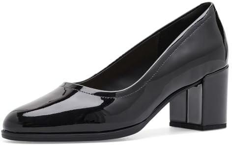 Clarks - Womens Freva55 Court Shoes, Color Black Pat, Size: 5 UK
