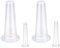 Ericotry 4-teiliges transparentes Silikon-Massage-Set für Augen und Gesicht, Vakuum-Massagebecher, Schröpftherapie-Set für Hals, Gesicht, Körper, Massage, Saugnäpfe