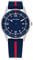 Tommy Hilfiger Montre à Mouvement à Quartz Trois Aiguilles pour la Jeunesse avec Bracelet en Silicone Bleu Marin - 1720036