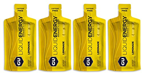 GU Energy Liquid Gels - 4 x 60g Gel Taster Pack - Sports Energy Gels for Running, Cycling, Triathlon (Lemonade)