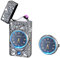 RSBYE Encendedor Eléctrico Dragon con Reloj, Encendedor de Plasma de Doble Arco, Elegante Encendedores Personalizado, Encendedores USB Recargable para Vela, Estufa, Barbacoa, Camping (Plata)