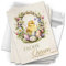 10 Osterkarten Grußkarten Set zu Ostern - Küken Ostereier Blumenkranz Frohe Ostern - moderne Vintage Oster Grußkarten Klappkarten mit Umschlag