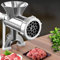 Meat Grinder Manual Mincer, Hand Crank Grinder, Household Aluminum Alloy Sausage Grinding Machine, Kitchen Tool for Pork Beef Sausage Pepper Seasoning
