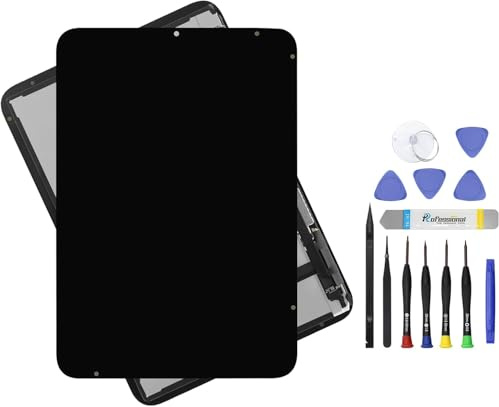 Schermo LCD di ricambio da 7,9 pollici per iPad Mini 6 Display LCD Assembly e vetro Touch Digitizer Kit di riparazione premium + sensore Sleep/Wake (nero)