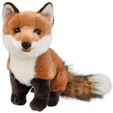Teddys Rothenburg Kuscheltier Fuchs rotbraun/weiß sitzend 27 cm Plüschffuchs Stofffuchs