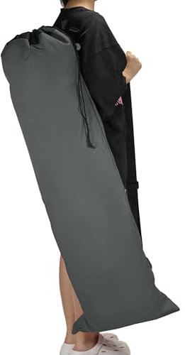 PATIKIL 47 Inch Camp Chair Replacement Bag, Foldable Camping Chair Bag 900D Oxford Large Mouth Carry Bag with Adjustable Shoulder Strap for Outdoor Camping, Gray