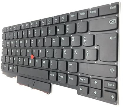 T-ProTek DEUTSCHE - Tastatur Schwarz mit Trackpoint kompatibel für Lenovo ThinkPad E14 Gen 2 (20T7S00W00)