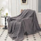 QOFLY Coperta soffice, grigio scuro, coperta in pile, 150 x 200 cm, XL, calda coperta per il soggiorno, coperta per l'inverno