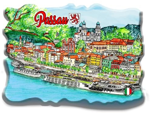 Polyresin Magnet Kühlschrank - Made in Italy - Germany - Passau