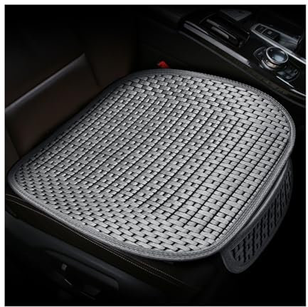JNNJ 2 Stück Sitzkissen Auto Vordersitze, Auto Sitzauflage Sitzkissen Sitzbezüge Avec Fond Antidérapant, Anti Rutsch Autositzschoner, Für Auto Vordersitz(Grau)