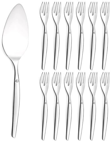 Lou Laguiole Jet Miroir - Set dessert 13 pièces