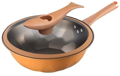 ZSLKDL Non-stick Pot Pot Ceramic Wok Cooking Integrated Pot Cooking Micro Pressure Wok