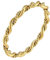 PAMTIER Frauen Edelstahl Ring 2mm breite Welle Ring Gold geflochtene Seil Stack Twist Ring Pinky Ringe Gold Größe 62 (19.7)