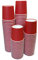 100 x Red Cups. 7oz (200ml) Squat Cup. Disposable Drinking Paper Cups, Hot or Cold Drinks. White, Black and Red Available.