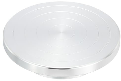 PATIKIL Tornio per Modellare, Diametro 6.3 Pollici Tornio Rotante per Argilla da Ceramica Tavola Girevole a Doppia Faccia per Decorare Torte, Spruzzare Vernice