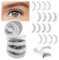 FADLASH Magnet Wimpern 4 Paare Magnetische Magnetisch 3D Magnetwimpern Wimpern Set Eyelashes KüNstliche Magnetic Magnetisches NatüRlicher Set Falsche Magnetic Eyelashes Wasserdichtem Dünne Wimpern