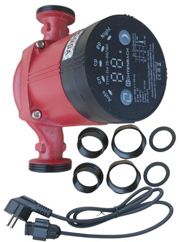 PAG Turbo GmbH - Hocheffizienzpumpe Heizungspumpe Umwälzpumpe 25-40/180, 25-60/180, 25-60/130, 25-80/180, 32-80/180 (PAG - EHI 32-80/180)