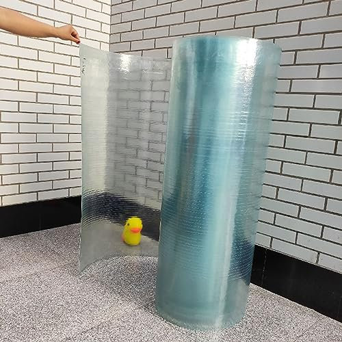 Panneaux de toiture en polycarbonate pour abri extérieur 0,8 mm Panneau d'isolation imperméable idéal pour garages, serres et vérandas, facile à plier et à couper, 1,2 x 4 m