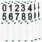 Keboyoe 60 Pezzi Numeri Adesivi Riflettenti Numeri Adesivi Per Cassetta Postale Numeri Adesivi Grandi Impermeabili Vinile 0-9 Numero Adesivo 7.4 cm per Cassetta Postale Pattumiera Porta Finestra