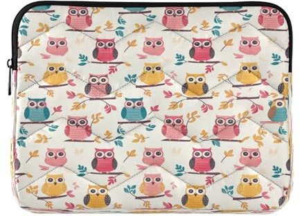 Viele bunte Eulen-Laptophülle, 33-35,6 cm (13 - 14 Zoll) Notebook-Tasche, Schutz, Computer-Traget