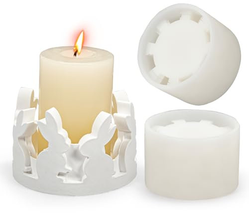 Zoruam Silikonform Ostern, Osterhase, Gießform für Gips, Kerzen, Handwerk