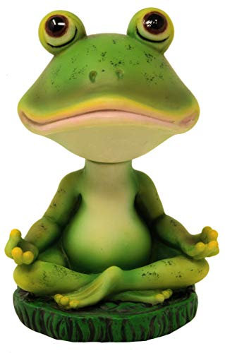 MystiCalls Wackelkopf Yoga Frosch - Frosch Auto Figur