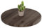 LAMO Manufaktur Holzplatte rund 50 cm aus Naturholz | Tischplatte für Couchtisch, Kaffeetisch, Nachttisch | Stärke: 28 mm | Farbe: Ebenholz