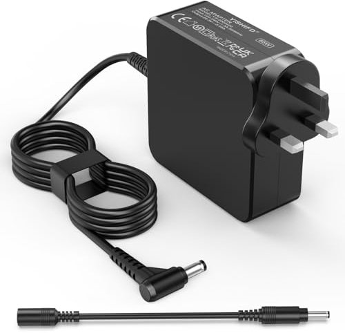45W Laptop Charger for Asus, Compatible with VivoBook X553M X553S X540L X540UA X540SA X556U X556UA, for Zenbook UX303U UX305 UX305F UX30 5C, for Other Laptop Round Power Connector