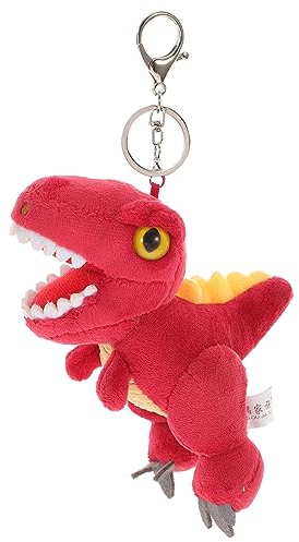 Veemoon Plüsch Dinosaurier Schlüsselanhänger Anhänger aus Kurzem Plüsch und Pp Baumwolle Leicht und Kompakt für Rucksack oder Autoschlüssel 15cm Groß
