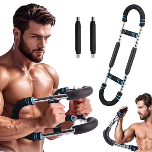 DELAIHUIL Brusttrainer Männer, Twister Armtrainer, 30‑50 kg Verstellbares Brust Trainingsgerät, Brusttrainer für Männer, Detachable Design, Geschenke für Männer, Frauen, Väter, Brüder und Ehemänner