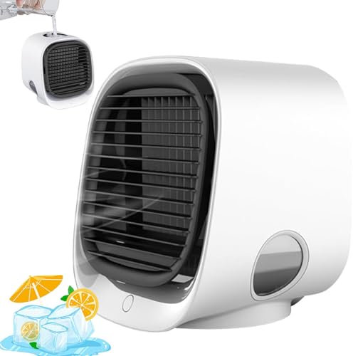 Aira Breeze Kühlklima für Zimmer, Wasserkühlung, USB-Betrieb, Familie, Reise (Weiß)