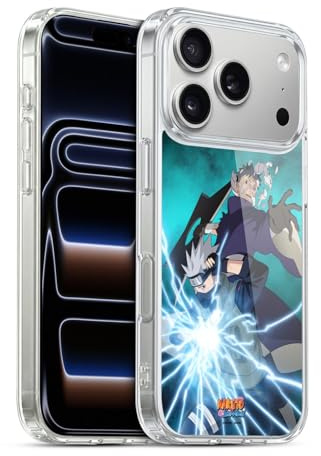 Head Case Designs Offizielle Naruto Shippuden Obito und Kakashi Schluessel Kunst Gelhülle [Militärischer Schutzgrad] Kompatibel Mit Apple iPhone 17 Pro Und Kompatibel Mit MagSafe