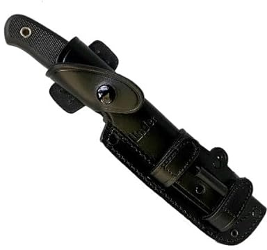 Linder Super Edge 7 Joe Vogel Evo-X ATS 34 Schwarz Outdoormesser Solingen mit Bushcraftscheide
