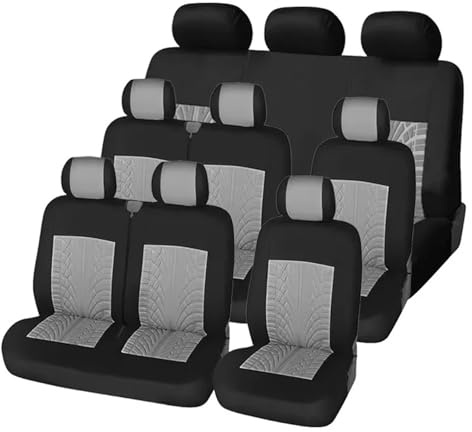 Autositzbezüge Für Transporter T5 Sitzbezüge Schonbezüge 2+1 Autositzbezüge(GRAY 9piece)