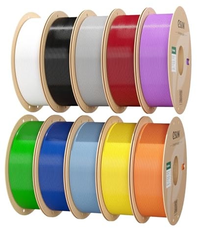eSUN 10KG PLA Basic Filament 1.75 mm, 10 Farbmischungen