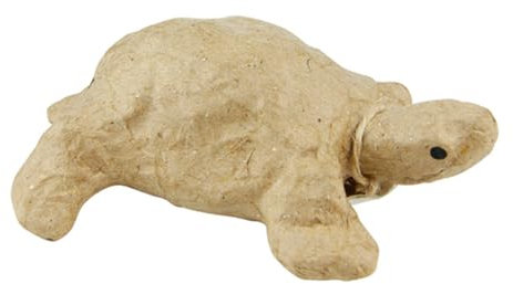 Décopatch AP619O Träger XS aus Pappmaché, mini Schildkröte, 11 x 8,5 x 3,5 cm, zum Verzieren
