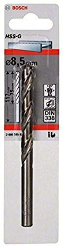 Bosch 2 608 585 933 - Broca para metal HSS-G, DIN 338 (8,5 x 75 x 117 mm)
