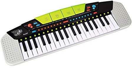 Simba 106835366 - My Music World Keyboard Modern Style, 37 Tasten, 8 Demos, 8 Rhythmen, 54x17cm, ab 4 Jahre