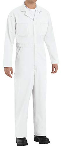 Red Kap Herren Overall aus Twill Arbeitsanzug, weiß, 58