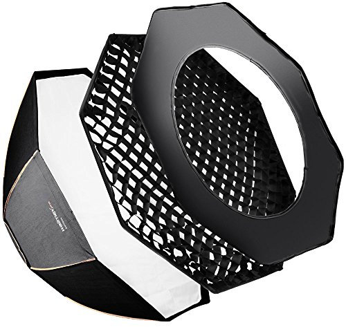 Walimex Pro Octagon Softbox PLUS Orange Line 213 cm Durchmesser für Aurora/Bowens