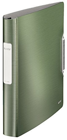 Leitz 42450053 Ringbuch Style Ringbuch Active Style, A4, PP, 4 Ringe, 30 mm, seladon-grün