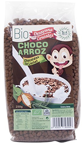 Bio choco rice cereals 250 g (Chocolate)