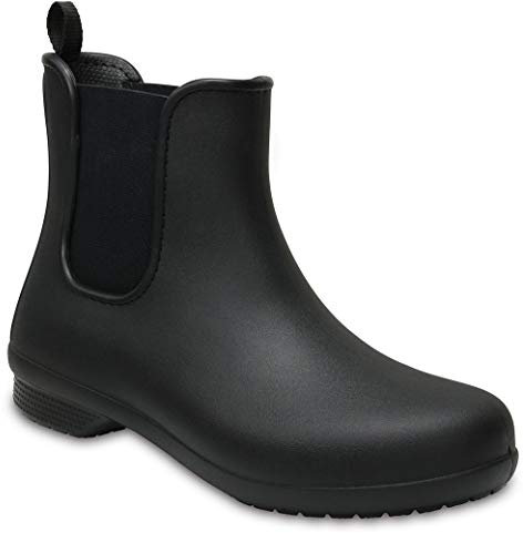 Crocs Donna Crocs Freesail Chelsea Boot W Stivale, Black/Black, 34/35 EU