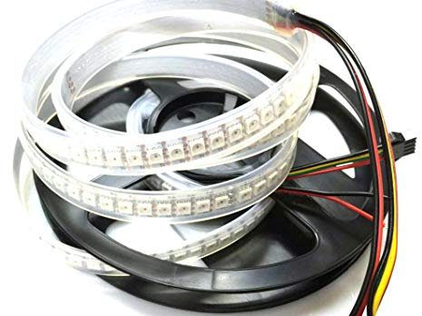 Rongda Smart Home Led Streifen Lichter Wasserdicht IP67 144 LEDs/M DC5V APA102 Adressierbare Pixel Magic LED Streifen PCB Weiß