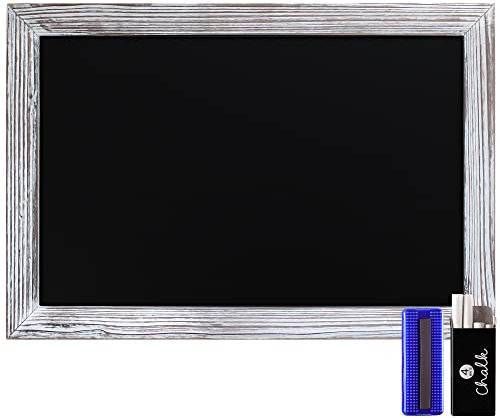 HBCY Creations Rustikale Whitewashed Magnetic Wand Tafel, Eingerahmt Tafel - Dekorative Magnettafel Groß für Küchen-Dekor, Hochzeiten, Restaurant-Menü und vieles mehr! 20 x 30
