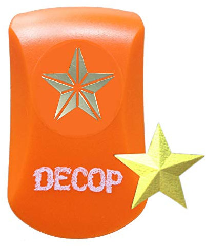 DECOP Embossed Craft Punch 25mm (1inch) 3D Star Small